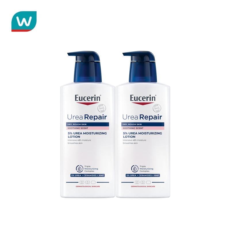 [ Buy 1 Get 1 Free ]Eucerin UREA REPAIR PLUS 5% UREA LOTION 48H LONG-LASTING HYDRATION 400 ML โลชั่นยูเซอรินสําหรับผิวแห้งและเป็นขุยมาก