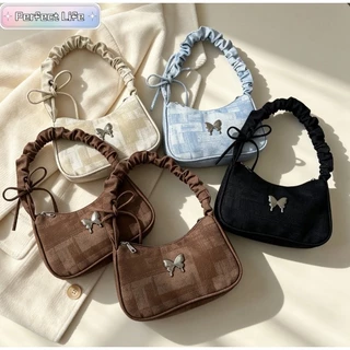 ✨ กระเป๋าใต้วักสีเงินลายรีดผ้า ดีไซน์พิเศษสะพายเดี่ยว Niche Silver Pleated Underarm Handbag For Women(ซื้อสินค้าได้รับของขวัญฟรี)