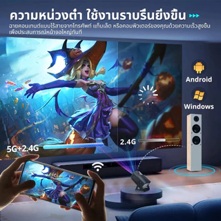 【สนับสนุน netflix】XGODY projector HY320 MINI+ 1080P โปรเจคเตอร์ Automatic correction โฮมโปรเจ็กเตอร์ Android 14.0 18000 Lumens พลิก