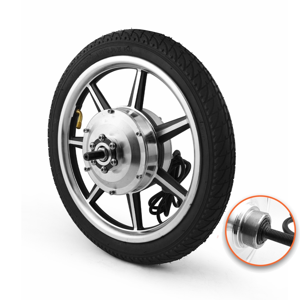 L-faster 350w 14 นิ้วด้านหลังไดรฟ์ Hub Brushless เกียร์มอเตอร์ล้อสําหรับจักรยานไฟฟ้า SCOOTER