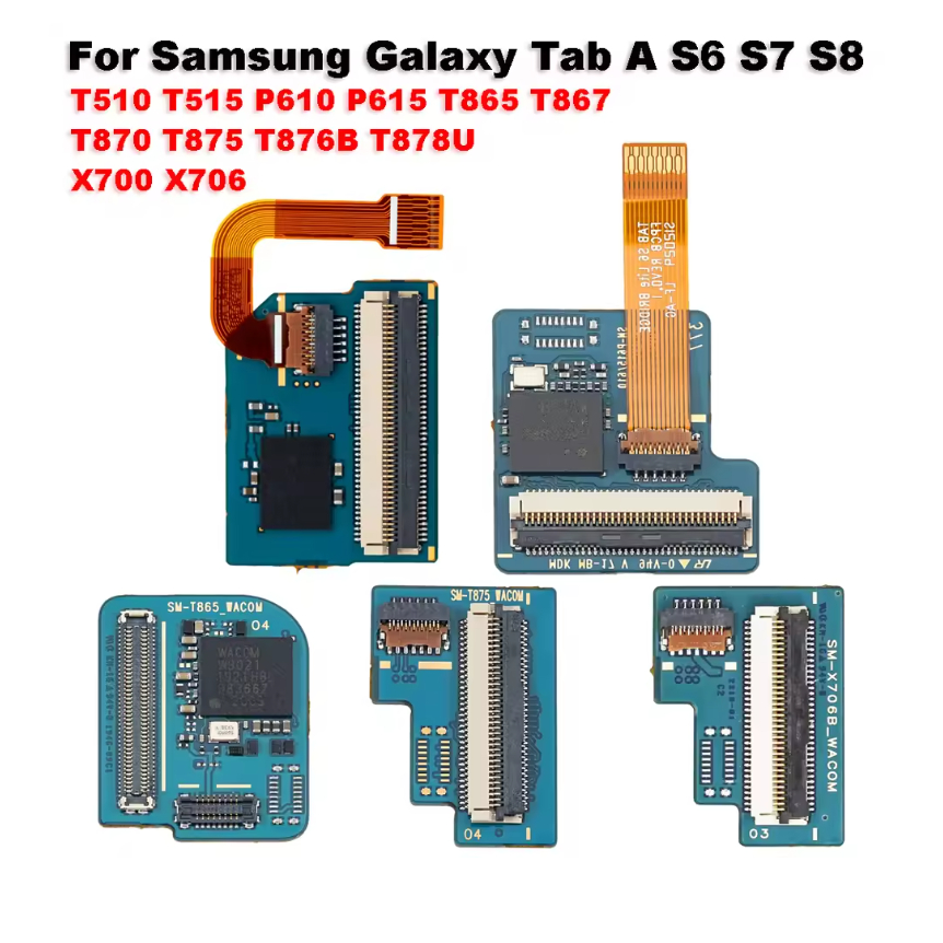จอแสดงผล LCD Touch Screen Connector Flex สําหรับ Samsung Galaxy Tab A S6 S7 S8 SM T510 T515 P610 P61