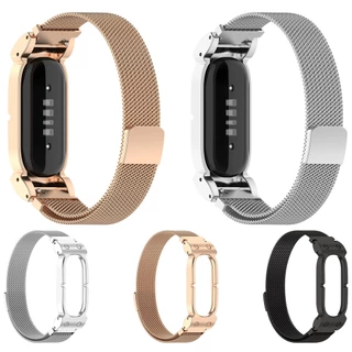 อุปกรณ์เสริมสายนาฬิกาสแตนเลสสายโลหะสําหรับ Google Fitbit Air