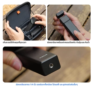 TILTA DJI Osmo Pocket 4P Pocket 3 แบตเตอรี่มือถือขนาด 5000mAh ด้ามจับแบตเตอรี่ ในตัว Pocket 4 Pro พร้อมขาตั้งกล้องจอแสดงผล LED อุปกรณ์ชาร์จสําหรับถ่ายภาพ Vlog