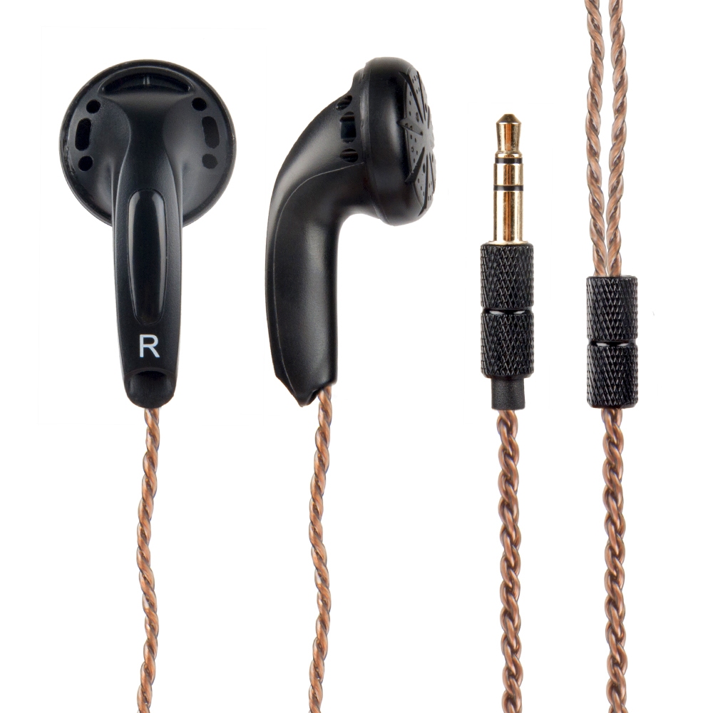 FENGRU Diy EMX500 หูฟังชนิดใส่ในหูหัวแบนหูฟัง HiFi Bass หูฟัง DJ MX500 คุณภาพเสียงเบสหนักแน่นหูฟังทํ