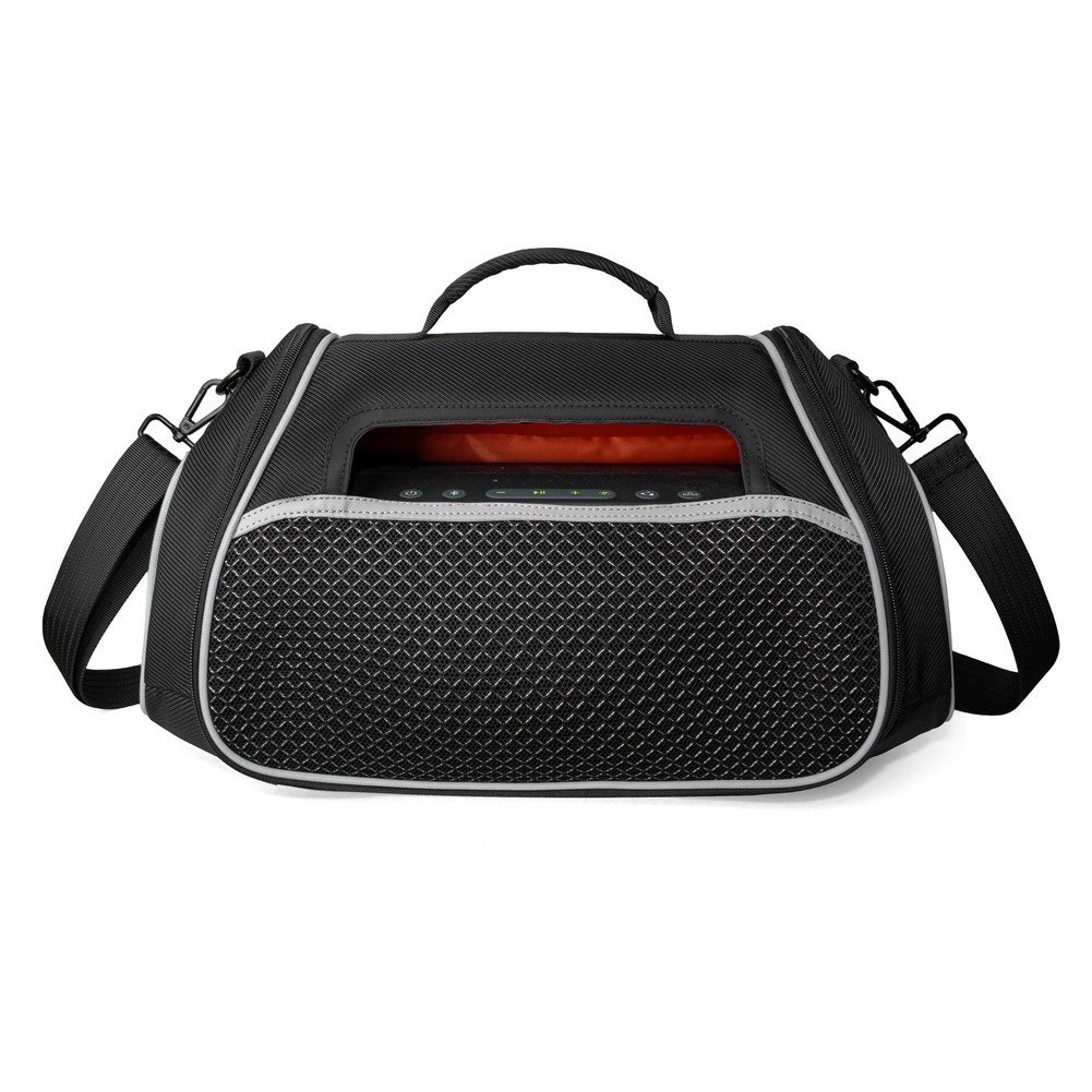 สําหรับ Soundcore Boom2 Plus ลําโพง EVA กระเป๋า 20x43x24 ซม.สีดําน้ําหนักเบาพกพาพร้อมการออกแบบที่ซึม