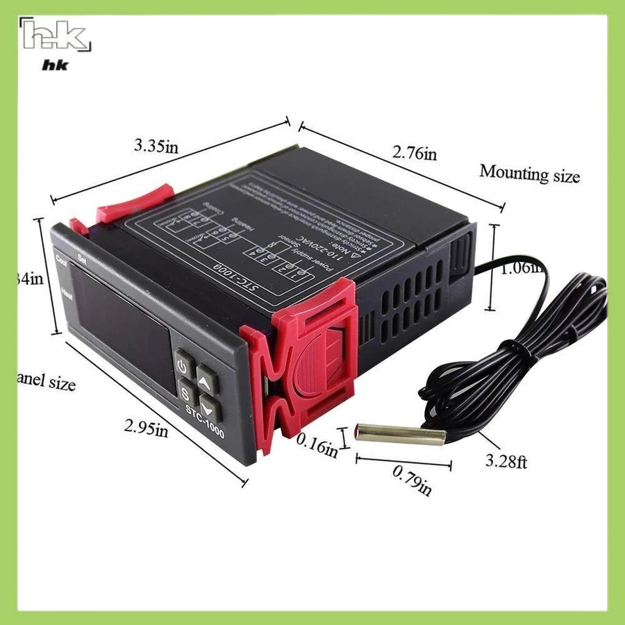 STC-1000/STC-3008/STC-3028 12VDC/24VDC/220VAC NTC Temperature Controller เครื่องควบคุมอุณหภูมิ