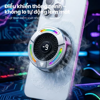 2026 BlueWow 27W X200 Pro Max Phone Cooler | การกระจายความร้อนพื้นที่ขนาดใหญ่ | สําหรับโทรศัพท์มือถือ พัดลม Phablet เซมิคอนดักเตอร์ หม้อน้ําโทรศัพท์มือถือ Gaming Cooler โทรศัพท์มือถือ