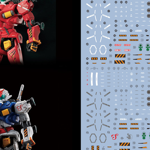 20260712 EVO สติ๊กเกอร์สไลด์น้ํา เหมาะสําหรับ HG 1/144 GQuuux Light-Type Guncannon decal Kits ไม่รวม