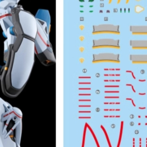 XY XUEYAN HG 1/144 HG-107 GQuuux Water Slide Decal Fluo Type XYHG107