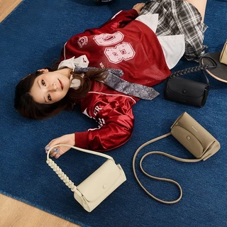 【7.22ใหม่】BOSTANTEN Flap Bag กระเป๋าสะพายข้างผู้หญิง หนัง PU Crossbody Bag กระเป๋าสะพายไหล่ ปรับสายได้ น้ำหนักเบา วินเทจ มินิมอล