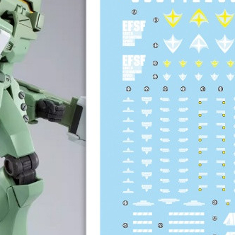 XY XUEYAN HGUG-114 HG JEGAN EWAC General Use Water Slide Decal Fluo Type (ไม่รวมชุด)