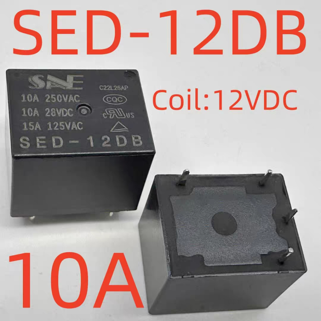 รีเลย์ SED-12DB SED-24DB 4 Pins 10A ปกติปิด