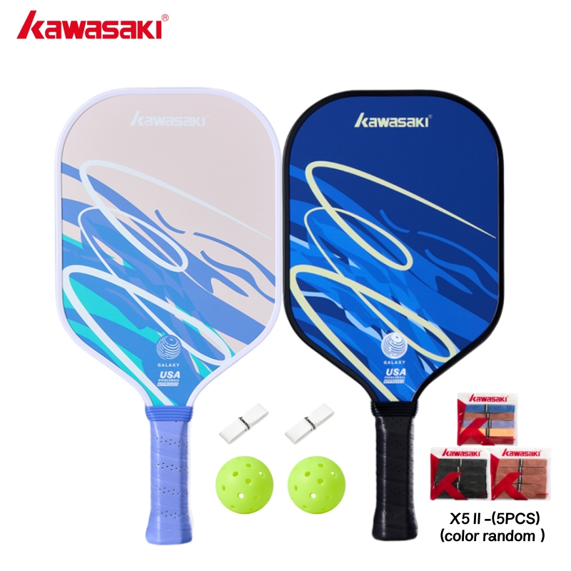 KAWASAKI مضارب بيكلبول GALAXY & AURORA فايبرغلاس 220 غ (مضربان) — صورة 3
