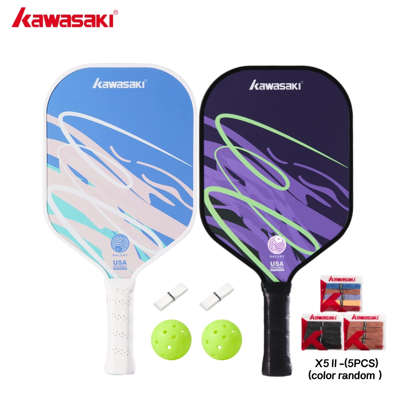 KAWASAKI مضارب بيكلبول GALAXY & AURORA فايبرغلاس 220 غ (مضربان)
