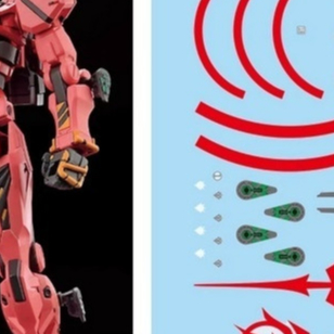 XY XUEYAN HG113 HG 1/144 สีแดง GQuuux Water Slide Decal Fluo ประเภท XYHG113