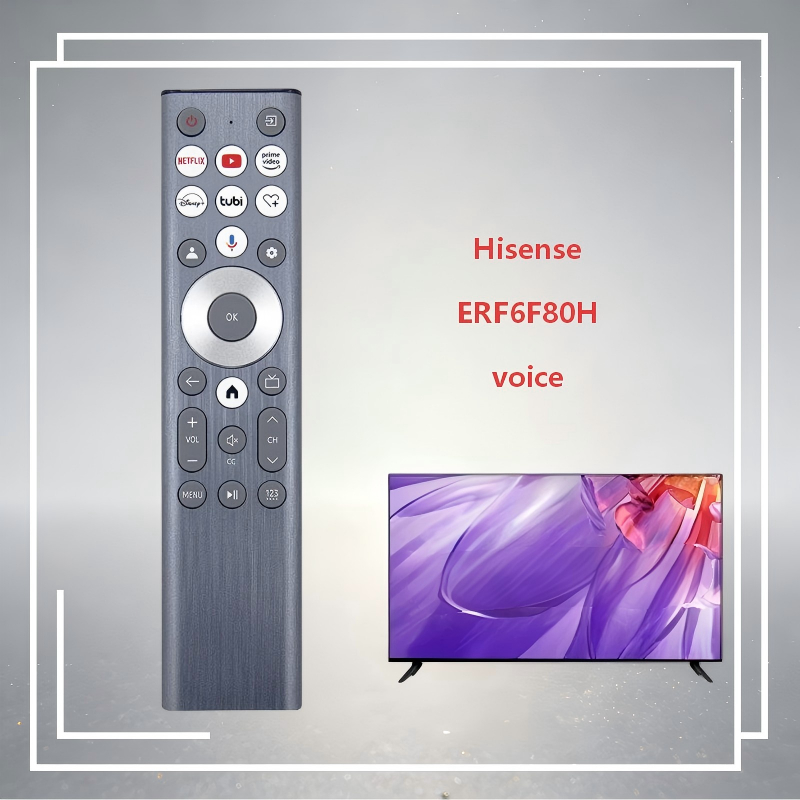 เข้ากันได้กับรีโมทคอนโทรลเสียง Hisense U6 U7 U8 series ERF6F80H ทีวี 55U8N 65U8N 100U8N 55U7N 65U7N 