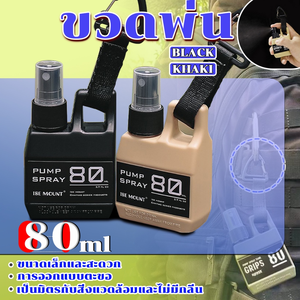 VoVo ขวดสเปรย์แอลกอฮอล์ แบบพกพา สไตล์ญี่ปุ่น ขวดสเปรย์พกพา 80 ml สําหรับเดินทาง ตั้งแคมป์กลางแจ้ง