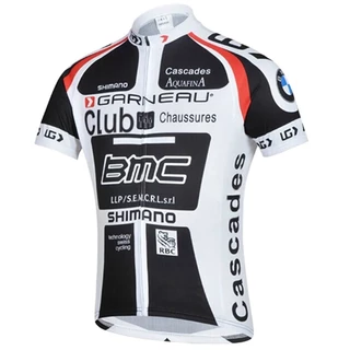 ชุดจักรยาน BMC สีดําและสีขาวใหม่