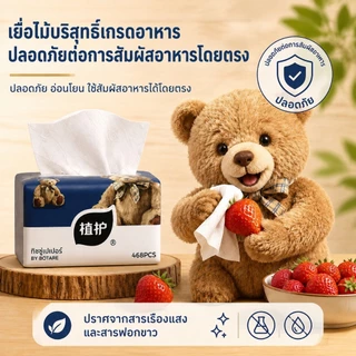 【6 ชั้นหนาพิเศษ】 Botare British Bear ทิชชู่เนื้อหนาพิเศษ 20 แพ็ค 9360 แผ่น นุ่มสุด ๆ สัมผัสสำลี อ่อนโยนต่อผิว เหมาะสำหรับคุณแม่และเด็กเล็ก ขนาด 175*140 มม.