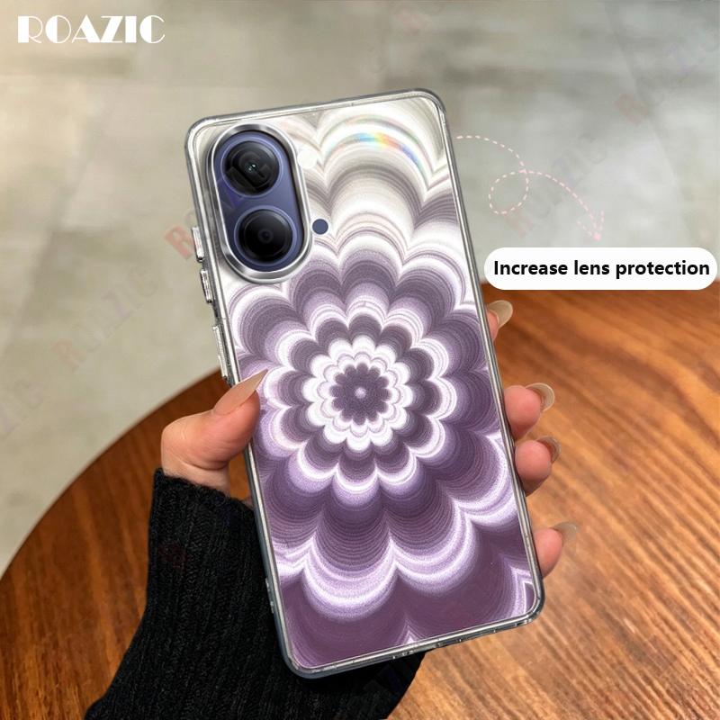 Luxury Aurora Phantom ดอกไม้ออกแบบสําหรับ VIVO Y05 Y11D Y60M Y31D Y500i Y29 Y22 Y22S Y21 Y21s Y33s Y