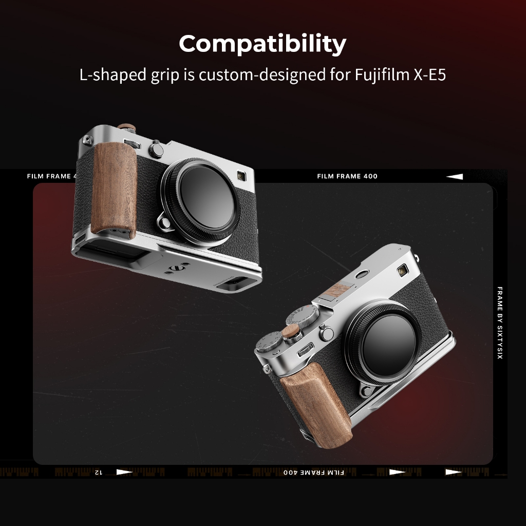 SmallRig Camera L-Shaped Mount Plate ด้ามไม้สําหรับ FUJIFILM X-E5 (5984, 5985, 6236, 6237)