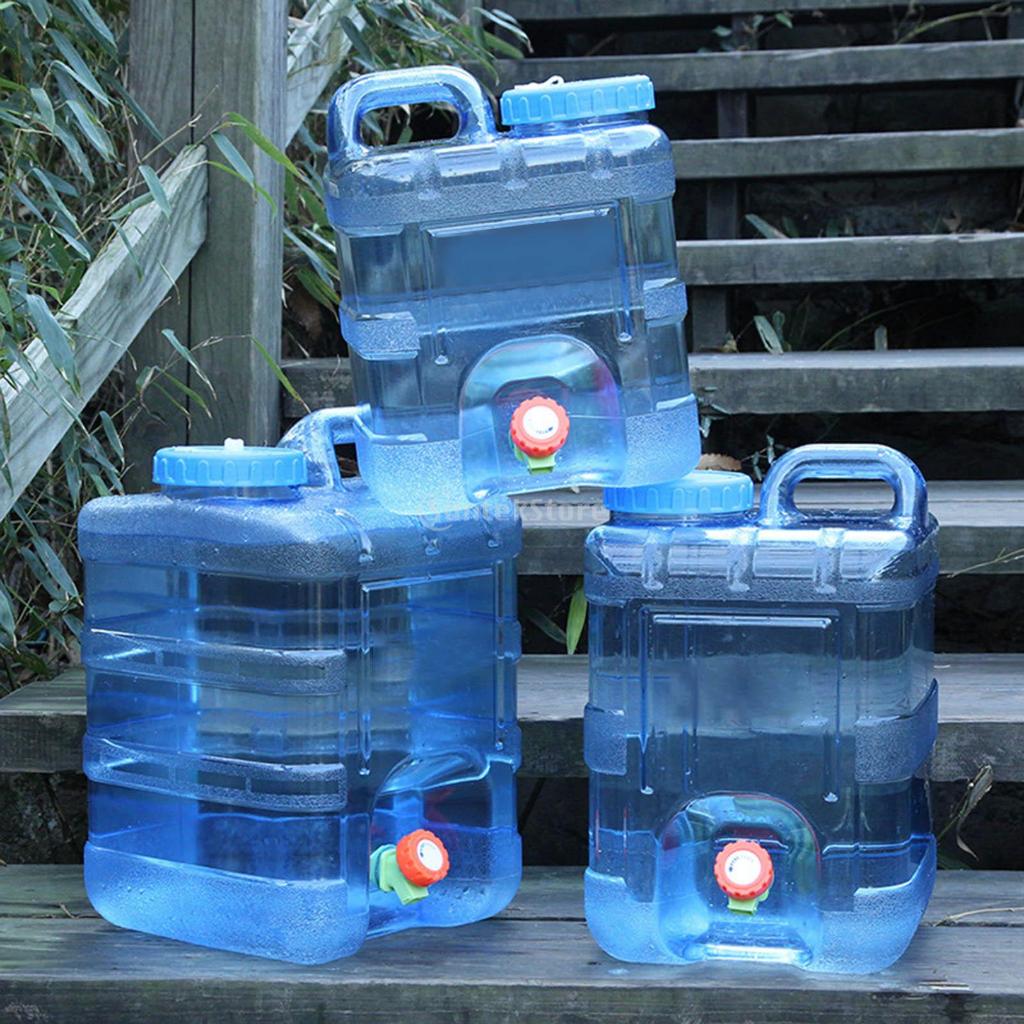 [Homyl1] ขนาดใหญ่สีฟ้า PC แบบพกพา Water Carrier 20L Camp ถังเครื่องดื่มพร้อม Spickt สําหรับกลางแจ้ง Camping Picnic เดินป่า BBQ