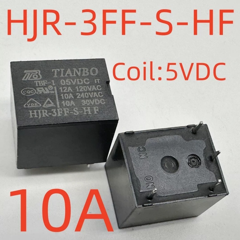 รีเลย์ HJR-3FF-S-HF 5VDC10A 4 พิน