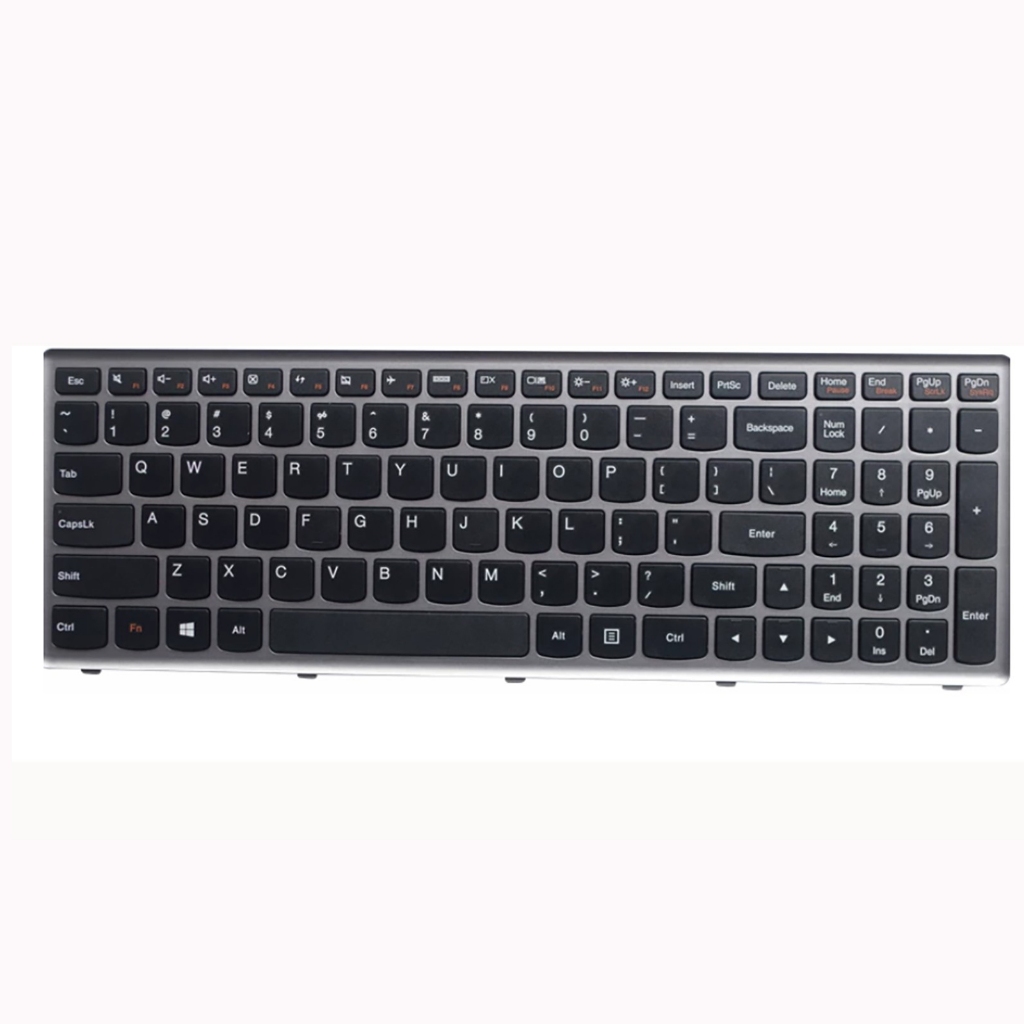 US Layout สําหรับ Lenovo Ideapad U510/U510-IFI/Z710/U510A/U510S ไม่มีคีย์บอร์ดแล็ปท็อปเรืองแสง