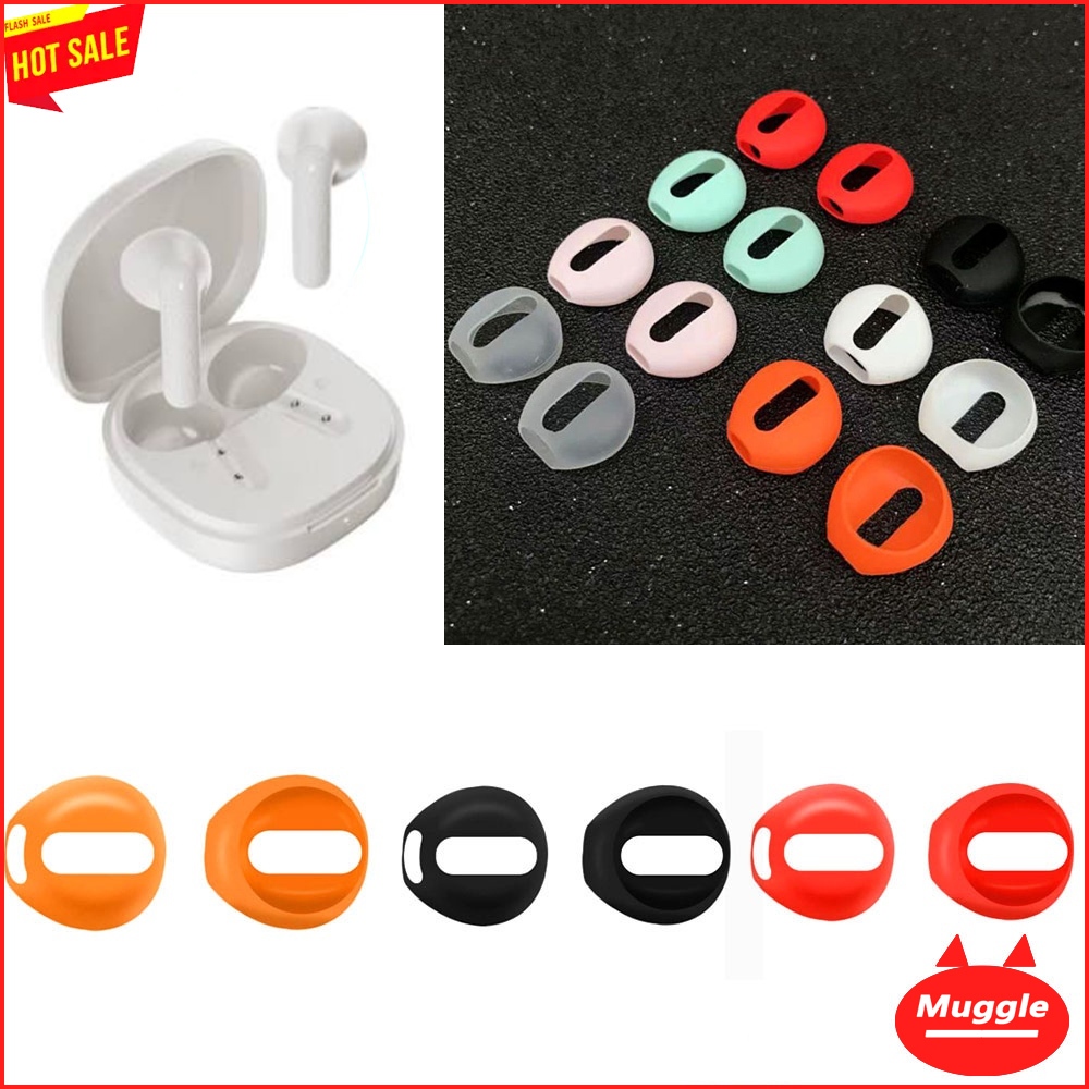 ที่อุดหู กันลื่น สําหรับหูฟัง QCY Air  TWS จุกหูฟังซิลิโคนสําหรับหูฟัง QCY Air True Wireless จุกหูฟั