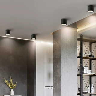 LED โคมไฟดาวน์ไลท์ 3 สี Downlight E27 ไฟแบบถอดเปลี่ยนได้ โคมไฟดาวน์ไลท ประหยัดไฟ สำหรับห้องนอน ห้องรับแขก โรงแรม
