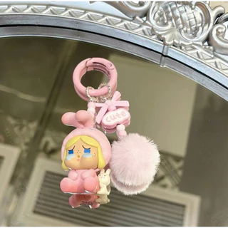 ของแท้ POPBEAN SP ฤดูใบไม้ร่วงฤดูหนาว Fur Ball จี้โซ่โทรศัพท์มือถือน่ารักของขวัญกระเป๋าจี้