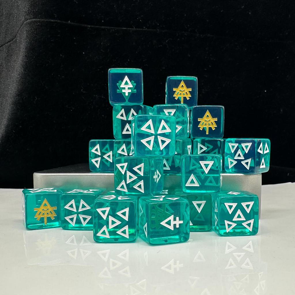 Warhammer 40K Dice Adaling Dice 6-Sided Dice Warhammer Board Game Running Group Tempting Blue
