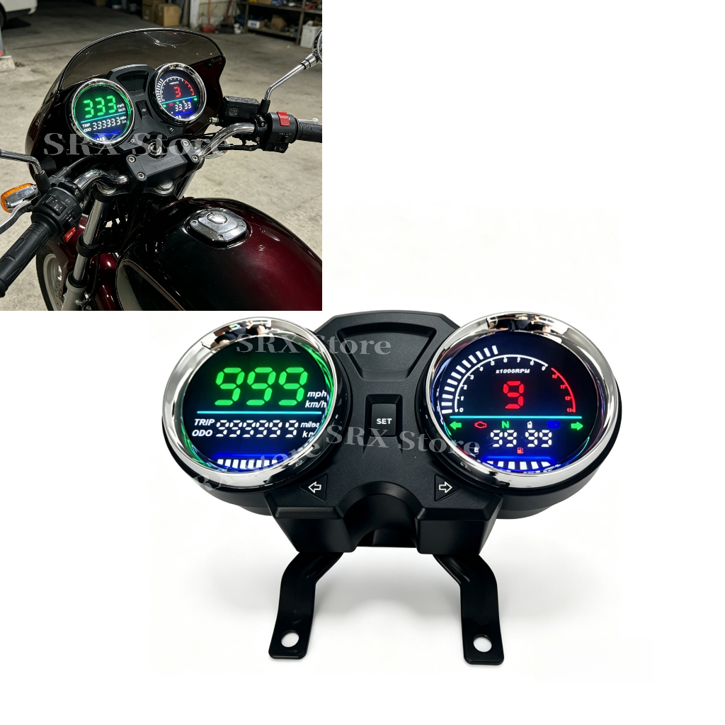 แผง LED ดิจิตอลสําหรับ Suzuki GN125F GN125 GN150 รถจักรยานยนต์ RPM Speedometer สําหรับ Gn125F Gn125 