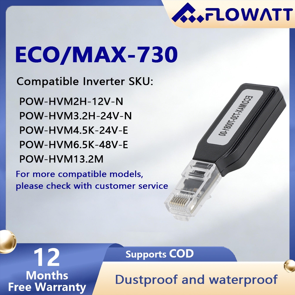 Powmr อุปกรณ์โมดูล WIFI ไร้สายพร้อม RS232 การตรวจสอบระยะไกลสําหรับการควบคุมย้อนกลับ All-in-One Solar