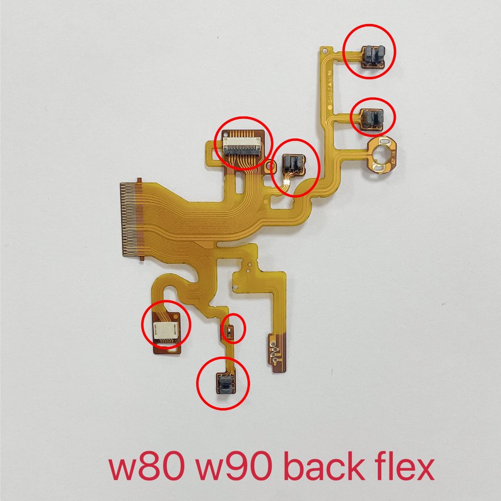 ใหม่ W80 W90 เลนส์กลับ Flex Cable พร้อมเซนเซอร์สําหรับ Sony W80 W90 w80 w90 กล้องเลนส์อะไหล่ซ่อม
