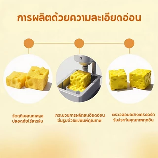 สกุชชี่ชีส ของเล่นบีบ Squishy 1ชิ้น ชีสสกุชชี่บีบเล่น นุ่มเด้งสุดฟิน ของเล่นคลายเคลียดรูปชีส