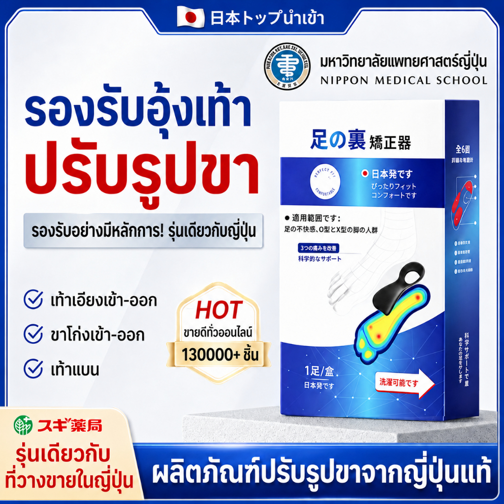 แผ่นรองเท้าแก้เท้าแบน 3/4 สําหรับ Plantar Sole แทรก
