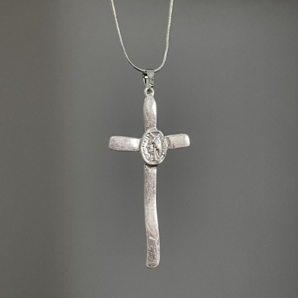 Sweet Cool Hot Girl y2k Vintage Crossสร้อยคอหญิงAbi Millennium Punk Clavicle Chain All-Matchสร้อยคอท