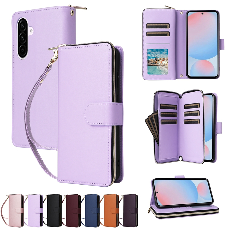 หรูหราสําหรับ Samsung Galaxy S26 Ultra A57 A37 S26 + S26 Plus S25 FE S25 Edge A04S M13 5G A04 ซิปกระ
