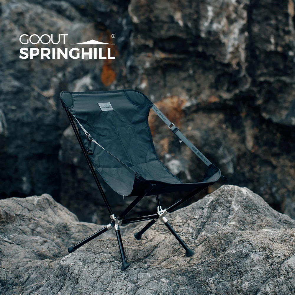 Gooutspringhill Artemis เก้าอี้แบบพกพากลางแจ้ง Camping เก้าอี้พับ Ultralight Lazy เก้าอี้ชายหาดตกปลา