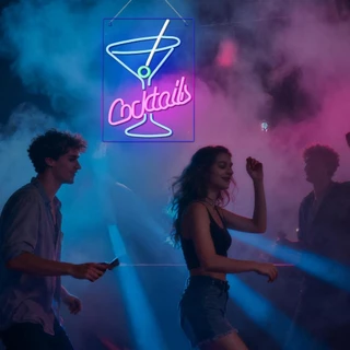 ป้ายโฆษณาและไฟ LED เหมาะสำหรับบาร์ ห้องแสดงคอนเสิร์ต ร้านอาหาร ป้ายโฆษณา หน้าต่างร้านค้า ไฟนีออน และการตกแต่งร้านค้า
