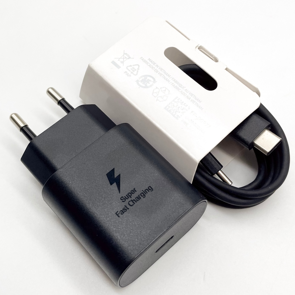 Samsung 25W Fast Charger อะแดปเตอร์ต้นฉบับสําหรับ Galaxy Z Flip พับ 7 6 5 4 A13 A14 A23 A54 F12 F14 