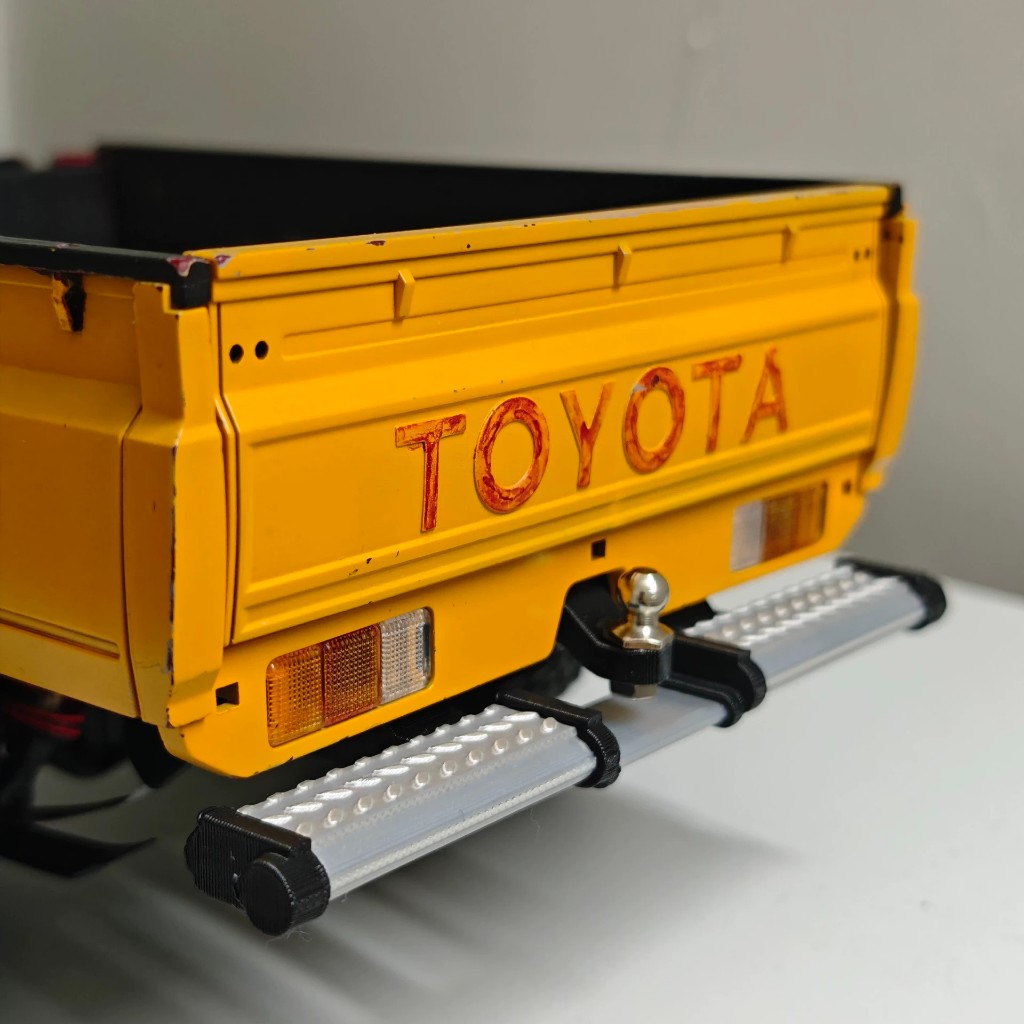 KOShobby 3D พิมพ์กันชนด้านหลังสําหรับ MN82/MN82Pro RC Crawler พร้อมตะขอพ่วง, Direct Bolt-On Fitment (วัสดุ PLA)