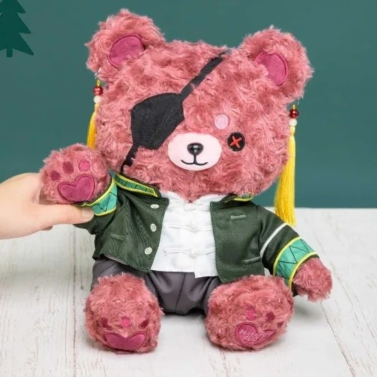 27 ซม.Fangfeng Chime บทบาท Plush Bear Sakura Haruka Su Fang Kadokawa น่ารัก Mini Soft Kawaii เครื่อง