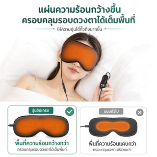 มาส์กตาอุ่น ยูเอสบี พร้อมระดับความร้อน 5 ระดับ – หน้ากากนอนหลับประคบอุ่นสําหรับก่อนนอนผ่อนคลายและการเดินทาง