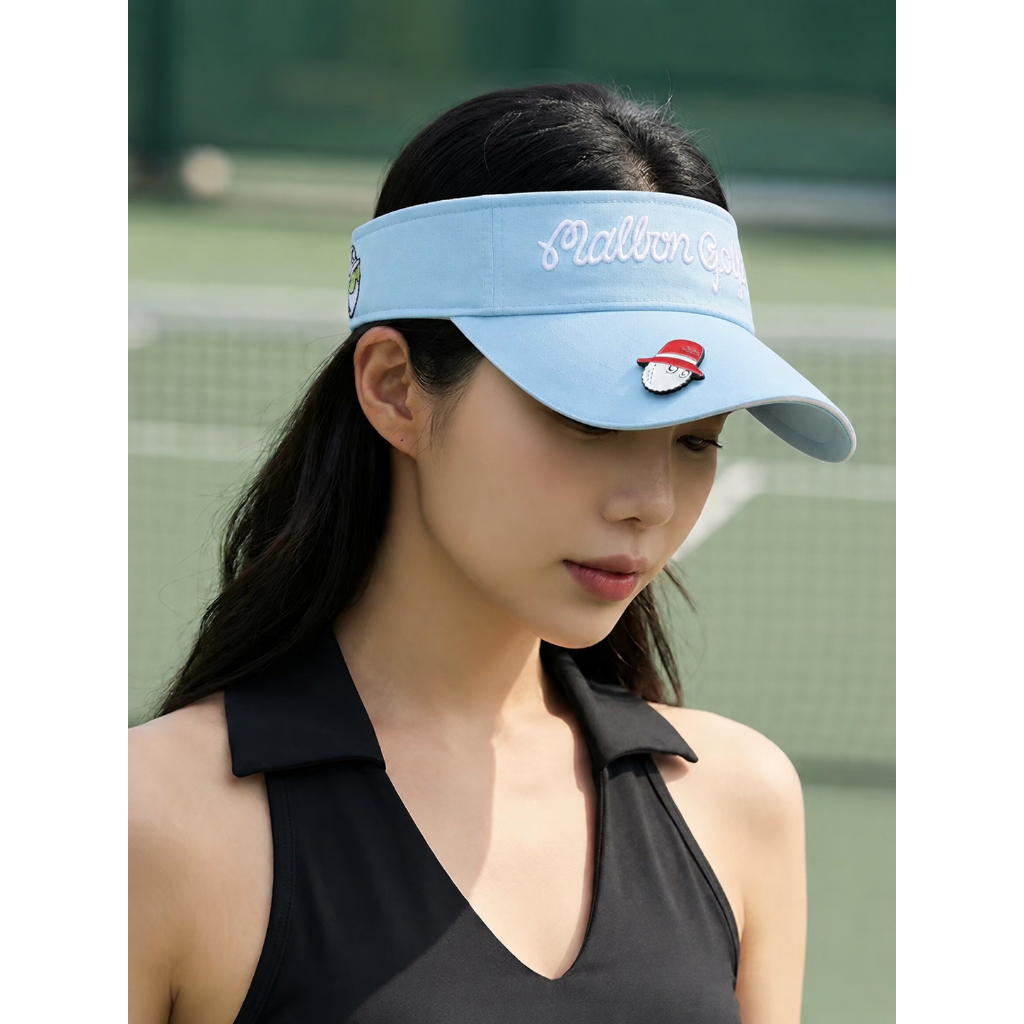 MALBON Golf Visor Hat Men Women Premium Golf Cap UV Protection Breathable Adjustable Sport Sun Visor