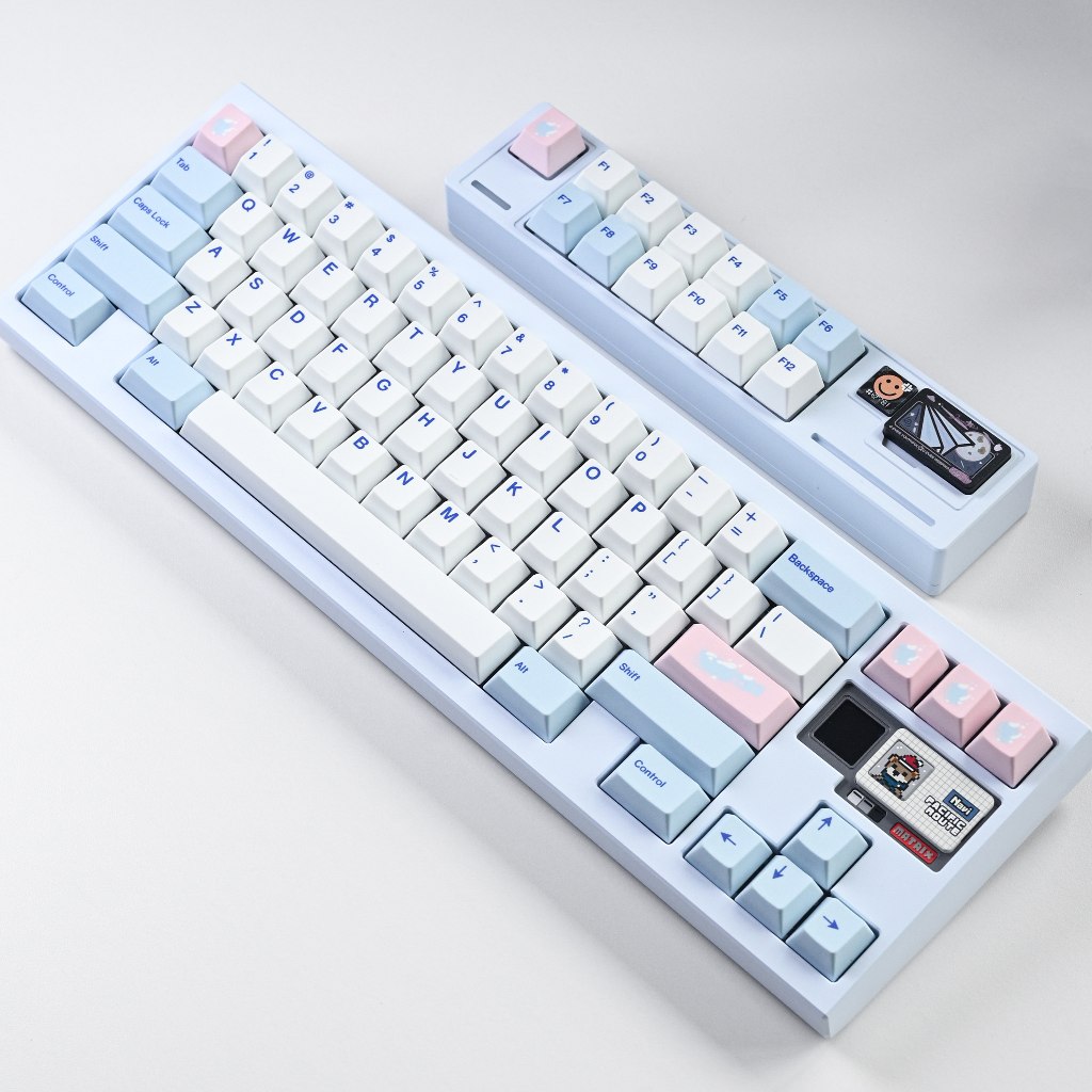 GMK Ramune Keycaps PBT วัสดุโปรไฟล์เชอร์รี่ 1.7 มม.หนา Dye Sublimation คีย์บอร์ด Keycap