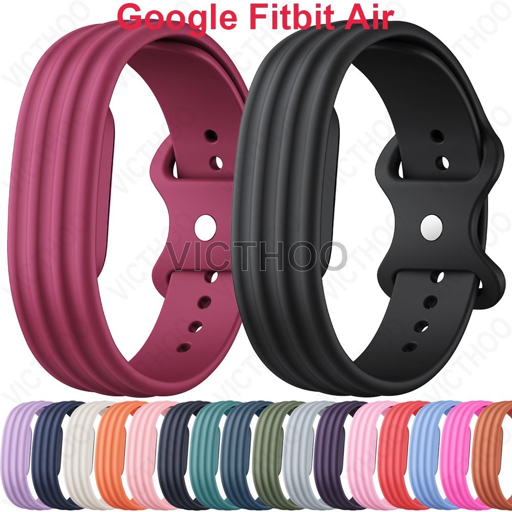 สายรัดซิลิโคนอุปกรณ์เสริมสายรัดข้อมือระบายอากาศสําหรับ Google Fitbit Air