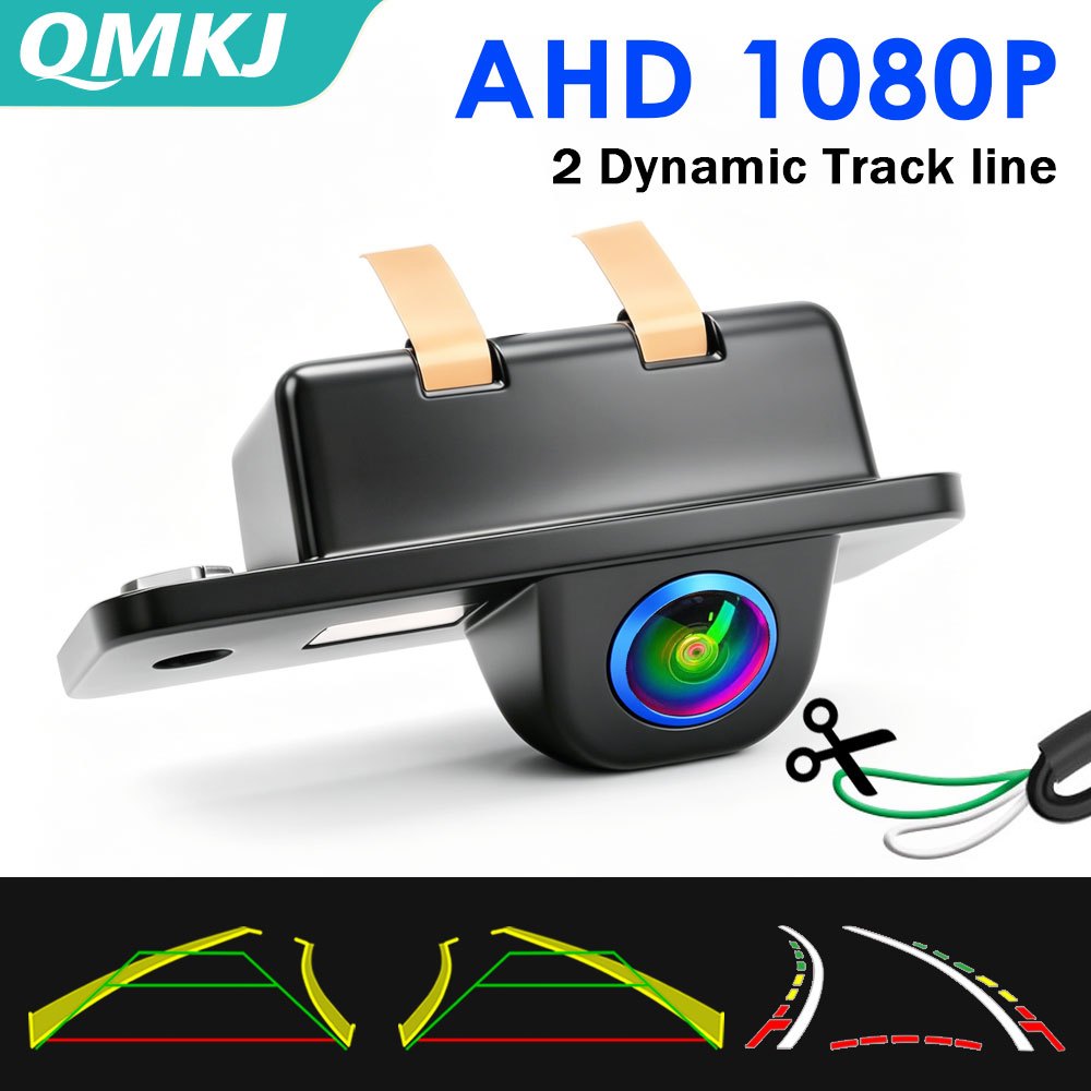 AHD 1080P รถย้อนกลับกล้องสําหรับนําเข้า Audi S5 2012 Q7 2012 2013 2014 S8 2013 แบบไดนามิกที่จอดรถ Tr