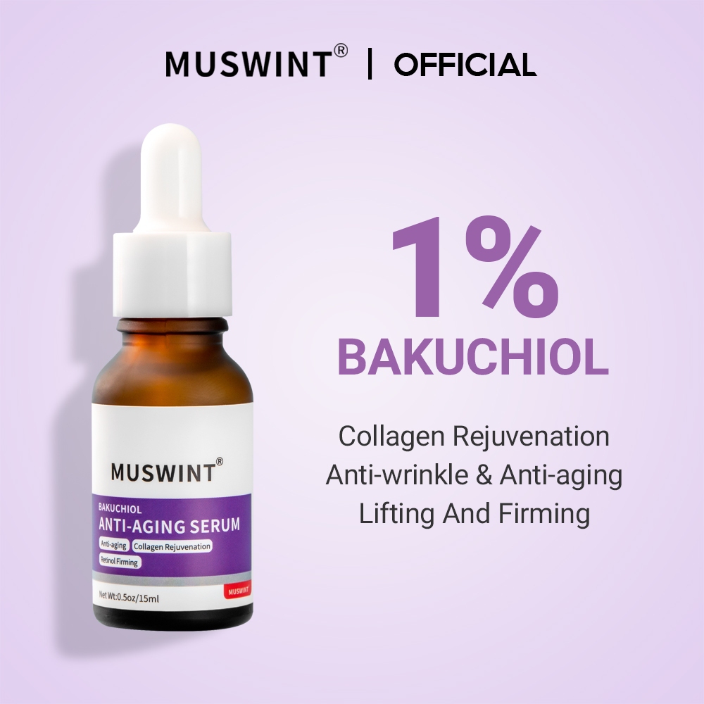 MUSWINT Bakuchiol Retinol Serum คอลลาเจนฟื้นฟูต่อต้านริ้วรอย 15ml